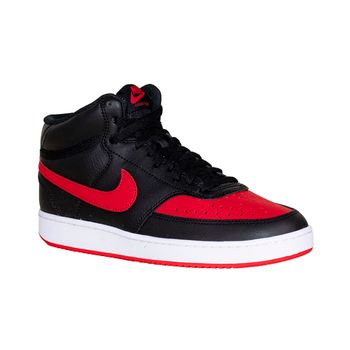 Tenis-Preto-e-Vermelho-Court-Vision-Mid-|-Nike-Tamanho--39---Cor--PRETO-0